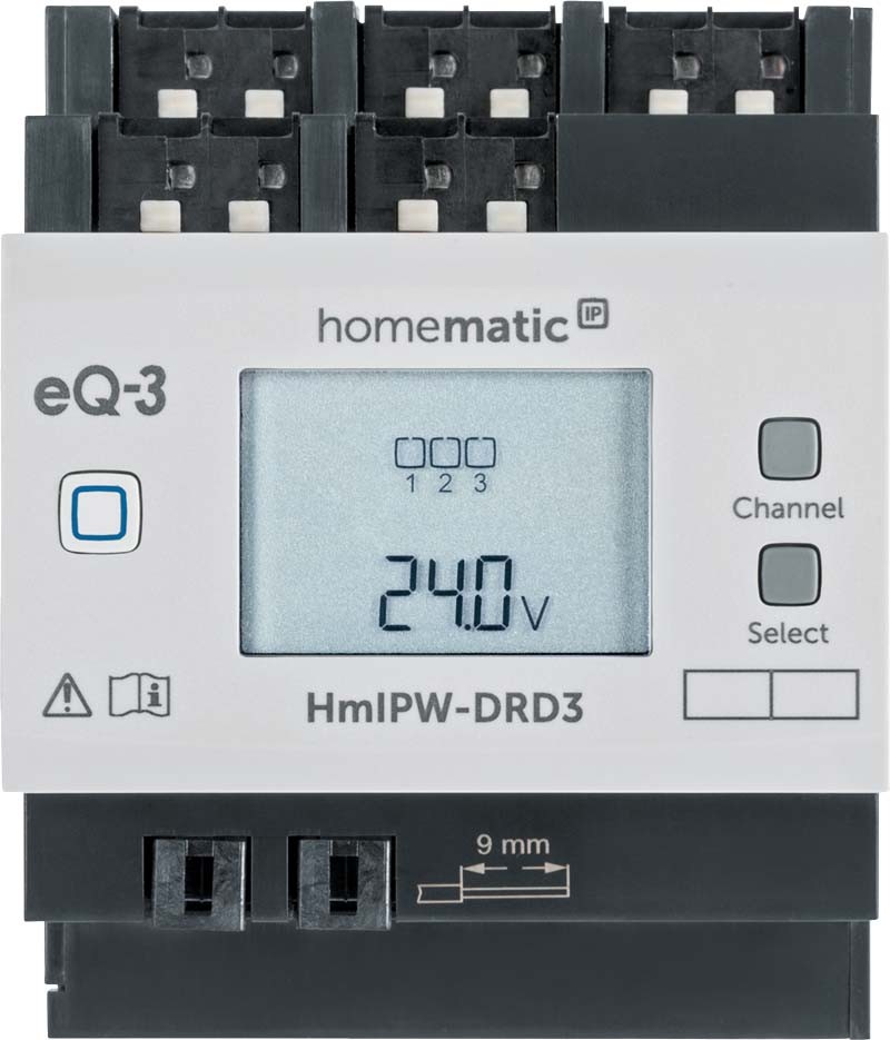 619543-1_HmIPW-Dimmaktor-3fach-V-Display_152626A0 jpg - Produktbild 619543-1_HmIPW-Dimmaktor-3fach-V-Display_152626A0 jpg - Produktbild